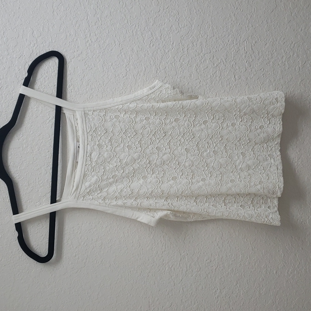 Kohl's White Lace Tank Top Sz L NWOT